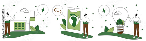 Set of Renewable energy generation is essential for the future. Renewable energy-based green business can limit climate change and global warming.