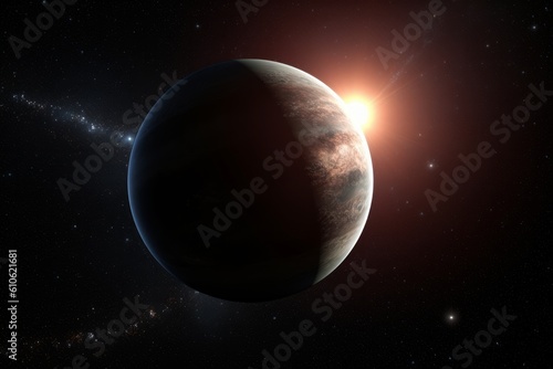 An artists impression of an exoplanet, Generative ai