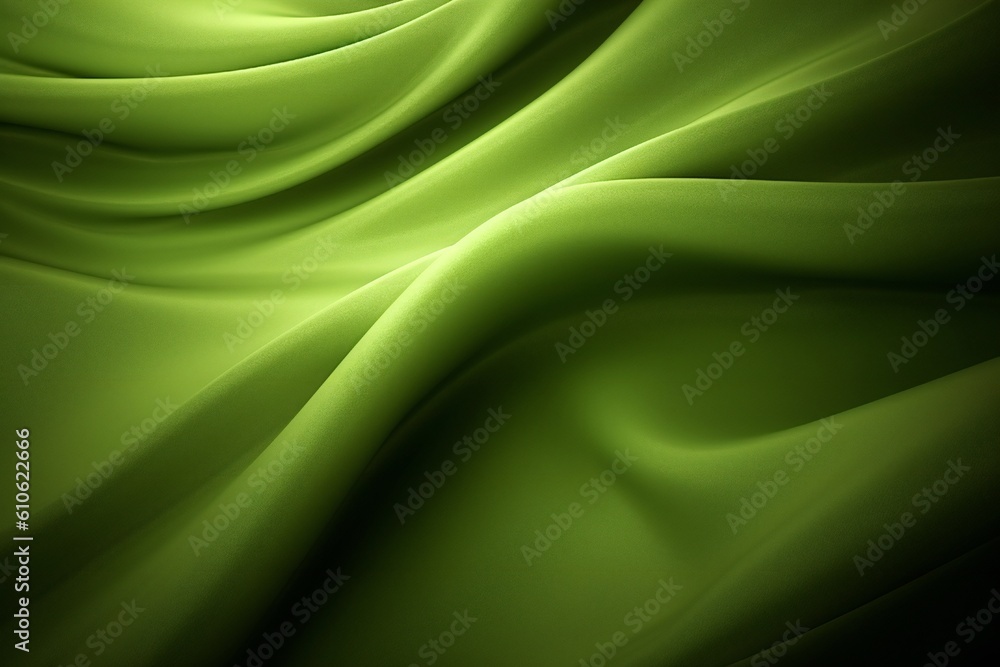 Obraz premium Soft wave elegant nature green texture Generative AI