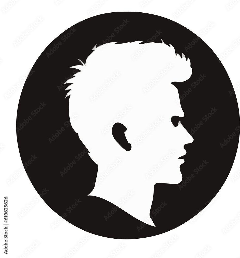 avatar in a circular logo in flat 2d style, generative ai avatar in a circular logo in flat 2d style, generative ai