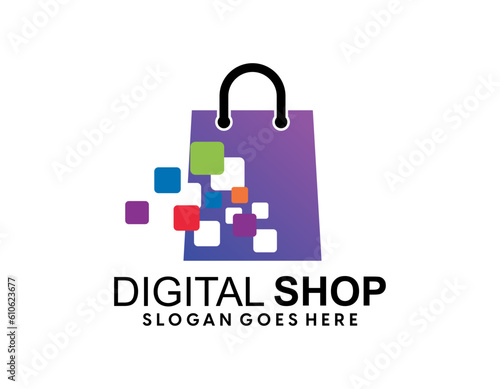 Online Shop logo designs template, Phone Shop logo symbol icon, Logo template icon