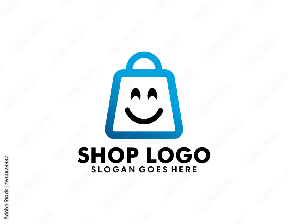 Modern Online Shop Logo designs Template Modern Online Shop Logo designs Template