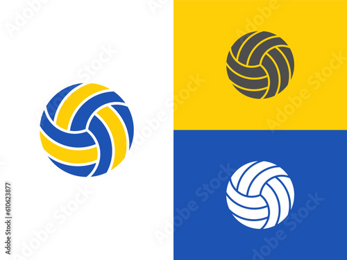 Volleyball sport logo icon vector template 