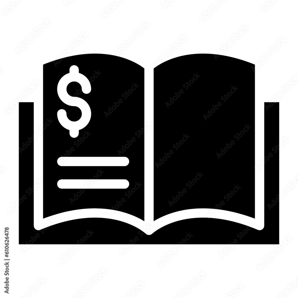 business book glyph business book glyph
