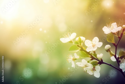 Abstract spring background  Generative ai