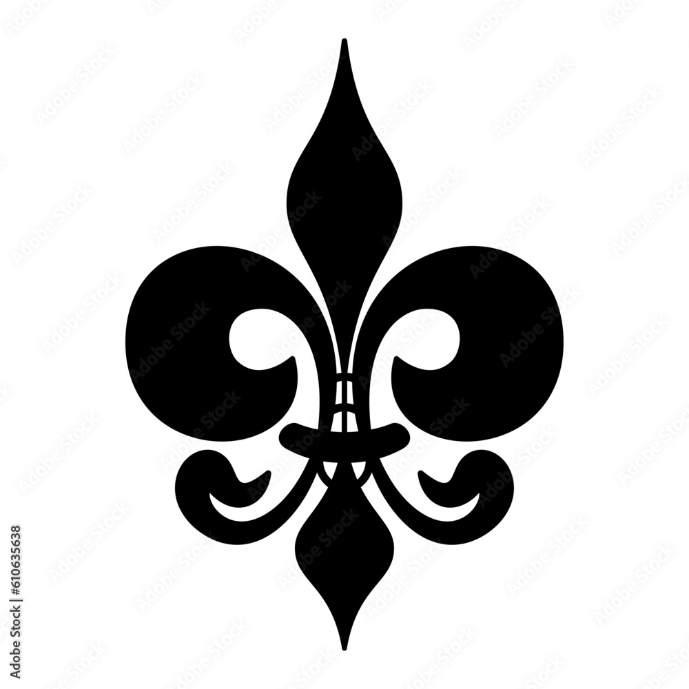 Fleurdelis, or fleurdelys a symbol of a lily, used since centuries