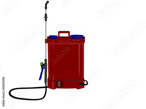 Agricultural sprayer for working in the garden and vegetable garden.