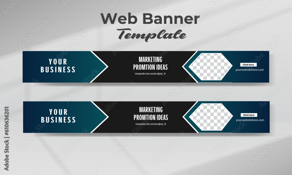 Digital Marketing Large Web Banner, Social Cover Template, Horizontal Web Banner or Corporate Business Banner Template Digital Marketing Large Web Banner, Social Cover Template, Horizontal Web Banner or Corporate Business Banner Template