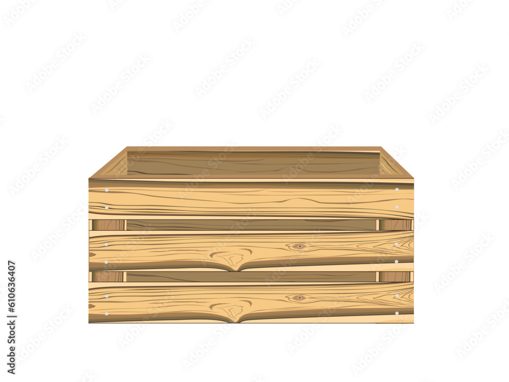 Wooden boxes for fruit and vegetables. Wooden boxes for fruit and vegetables.