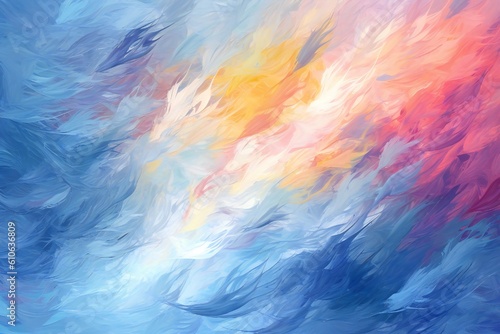 Light soft air wave background in red hot and cold blue