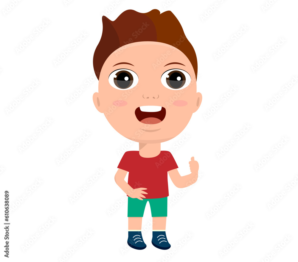 little girl boy show ok okey liking accept agreement rejoicing with thumb up primary school kindergarten education concept little girl boy show ok okey liking accept agreement rejoicing with thumb up primary school kindergarten education concept