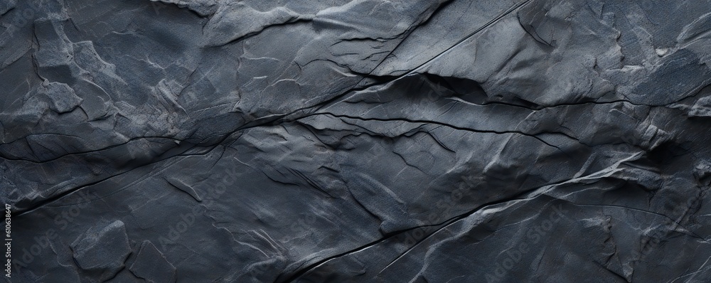 Dark rugged stone slate background Generative AI Dark rugged stone slate background Generative AI