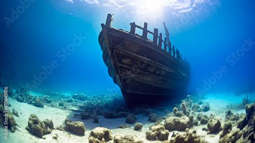 Sunken ghost ship