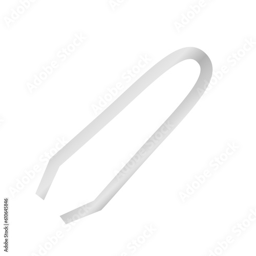Tweezers icon on white background.