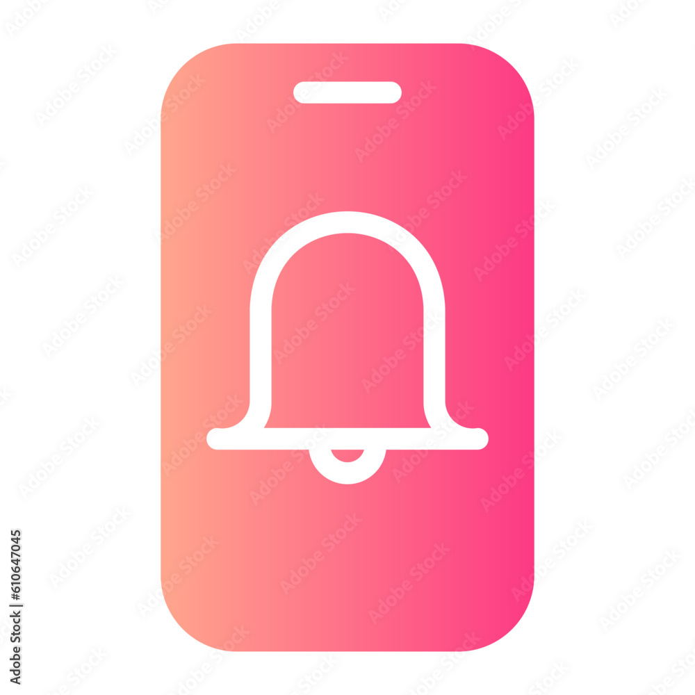 push notification gradient icon push notification gradient icon