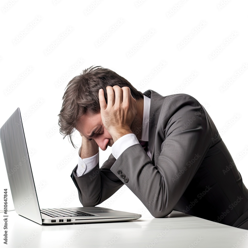businessman with headache businessman with headache