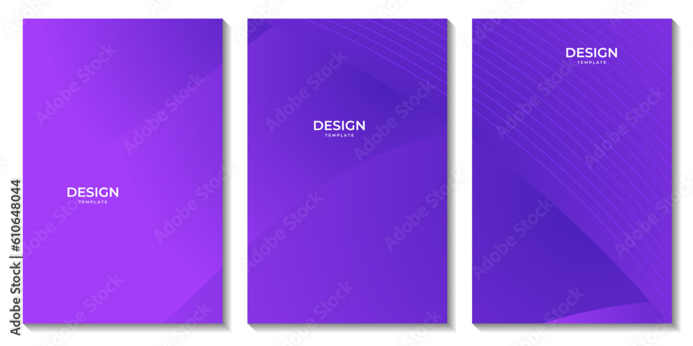 set of flyers abstract purple background with lines set of flyers abstract purple background with lines