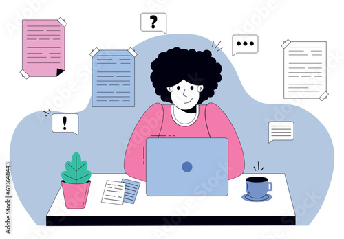 Education concept vector illustrations of distance web learning. Design to online education platform, master classes and language classes, video call, educational webinar, personal tutor courses.