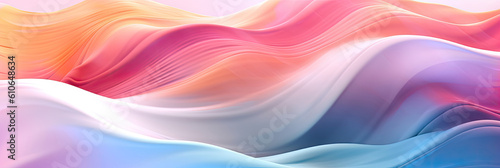 Abstract wavy liquid background with colorful lines.