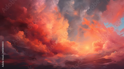 fire in the sky HD 8K wallpaper Stock Photography Photo Image