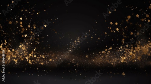glitter golden sparkles water drops on black background HD 8K wallpaper Stock Photography Photo Image © Ahmad