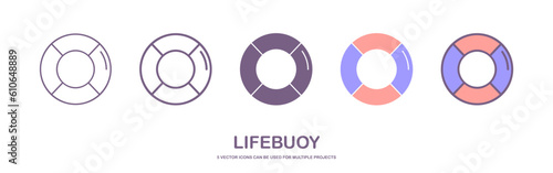 Lifebuoy Icon Logo Vector Symbol. Lifeguard Icon. The lifebuoy icon. Lifebelt symbol. Flat Vector illustration