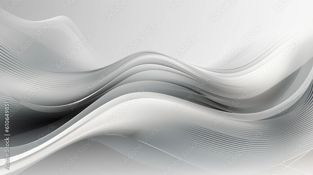 Obraz premium abstract white wavy background