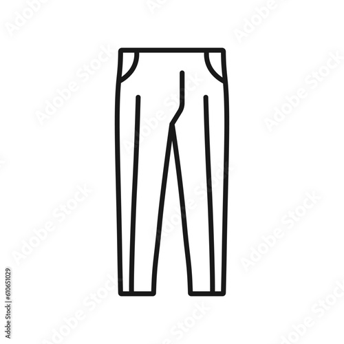 Male or men's straight pants.