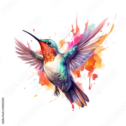 Beautiful Colorful Hummingbird Bird © Archan Nair