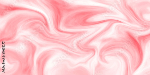 Abstract beautiful red swirl liquid background. acrylic liquid textures with spots and splashes of color paint. colorful marble pattern of the blend of curves .colorful marble surface.