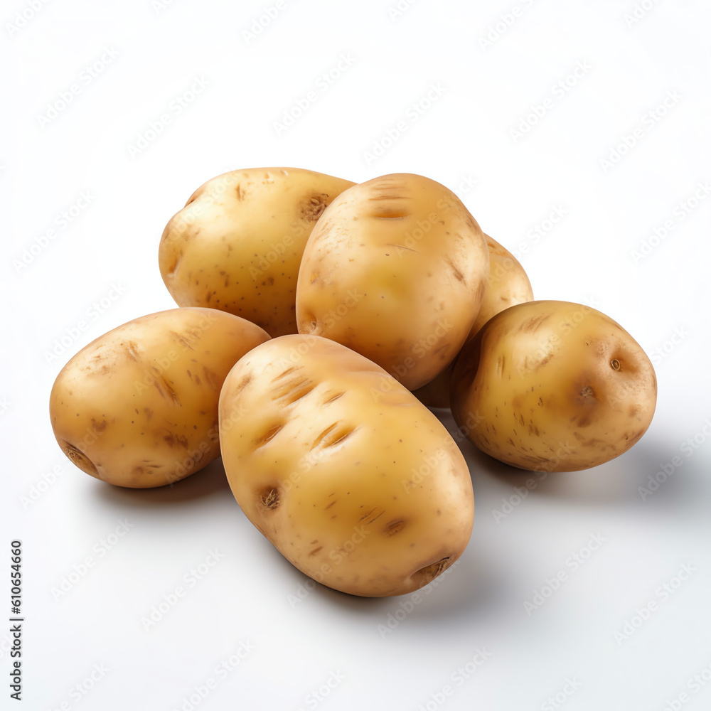 Potato onPotato on the white background the white background Potato onPotato on the white background the white background