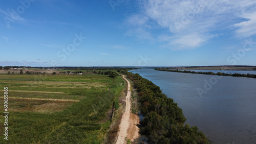 Drone shot of the Murray River