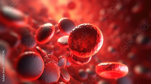 Human red blood. Medical health care concept.