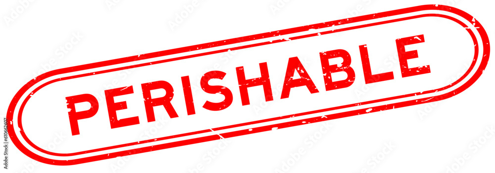 Grunge red perishable word rubber seal stamp on white background Grunge red perishable word rubber seal stamp on white background