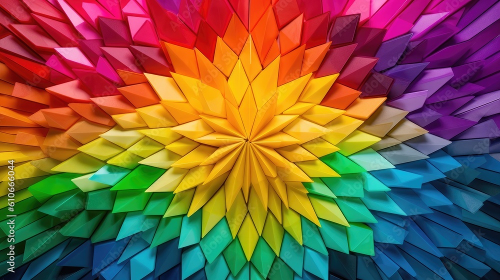 A kaleidoscope of vibrant hues forming the LGBTI flag, creating an eye-catching and dynamic background - Generative ai A kaleidoscope of vibrant hues forming the LGBTI flag, creating an eye-catching and dynamic background - Generative ai