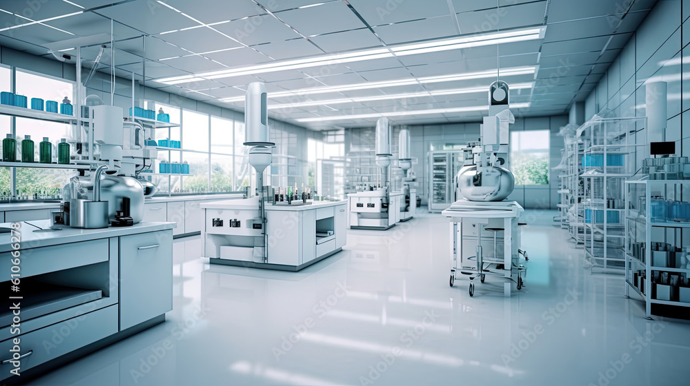 Clean and modern pharmaceutical lab Clean and modern pharmaceutical lab