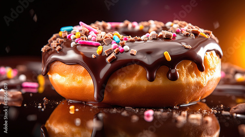 Delicious donut food