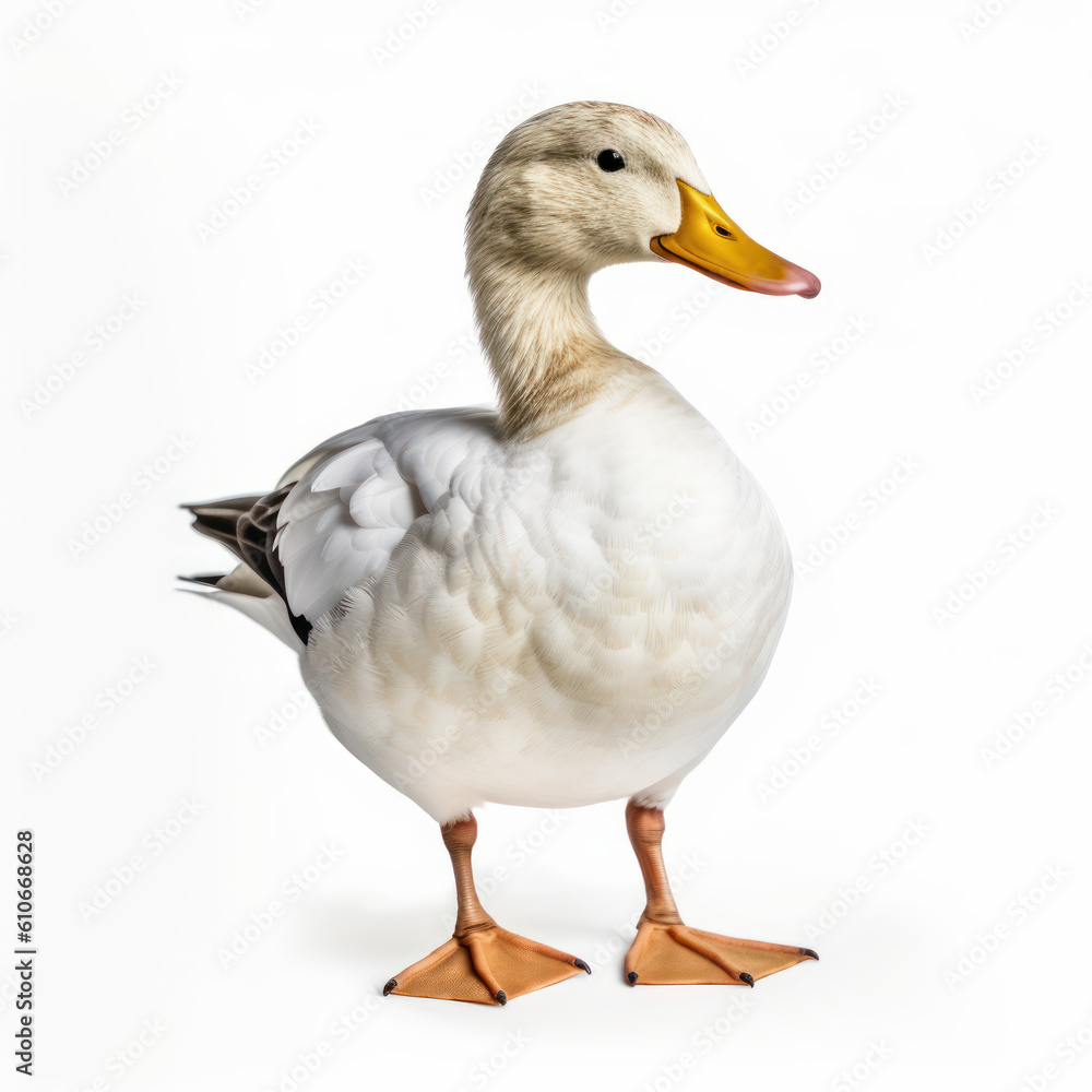 goose duck isolated on white background goose duck isolated on white background