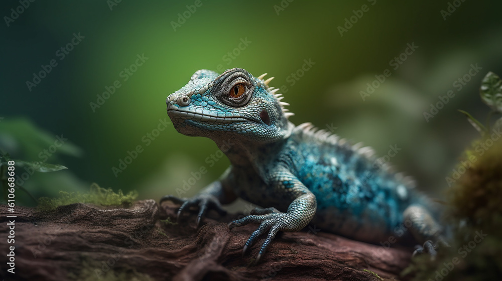 Fototapeta premium pequeno lagarto dragão 