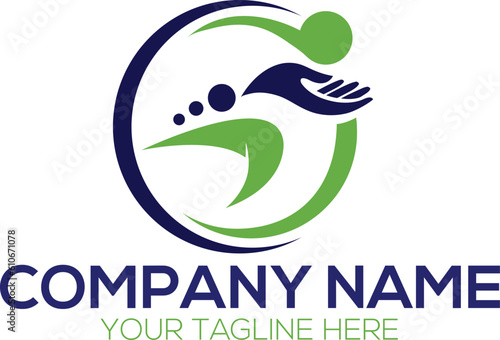 Creative Physical Therapy Concept Logo Design Template. physical logo design vector