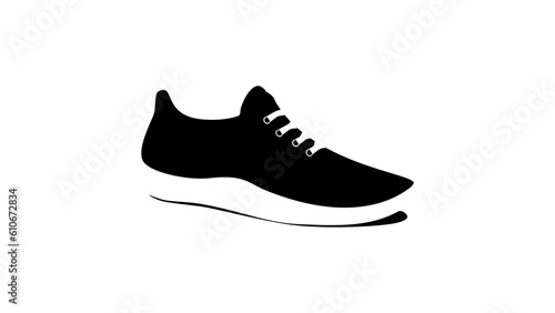 Sports shoes silhouette