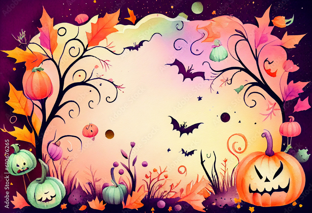 Halloween Background Genarative AI Halloween Background Genarative AI