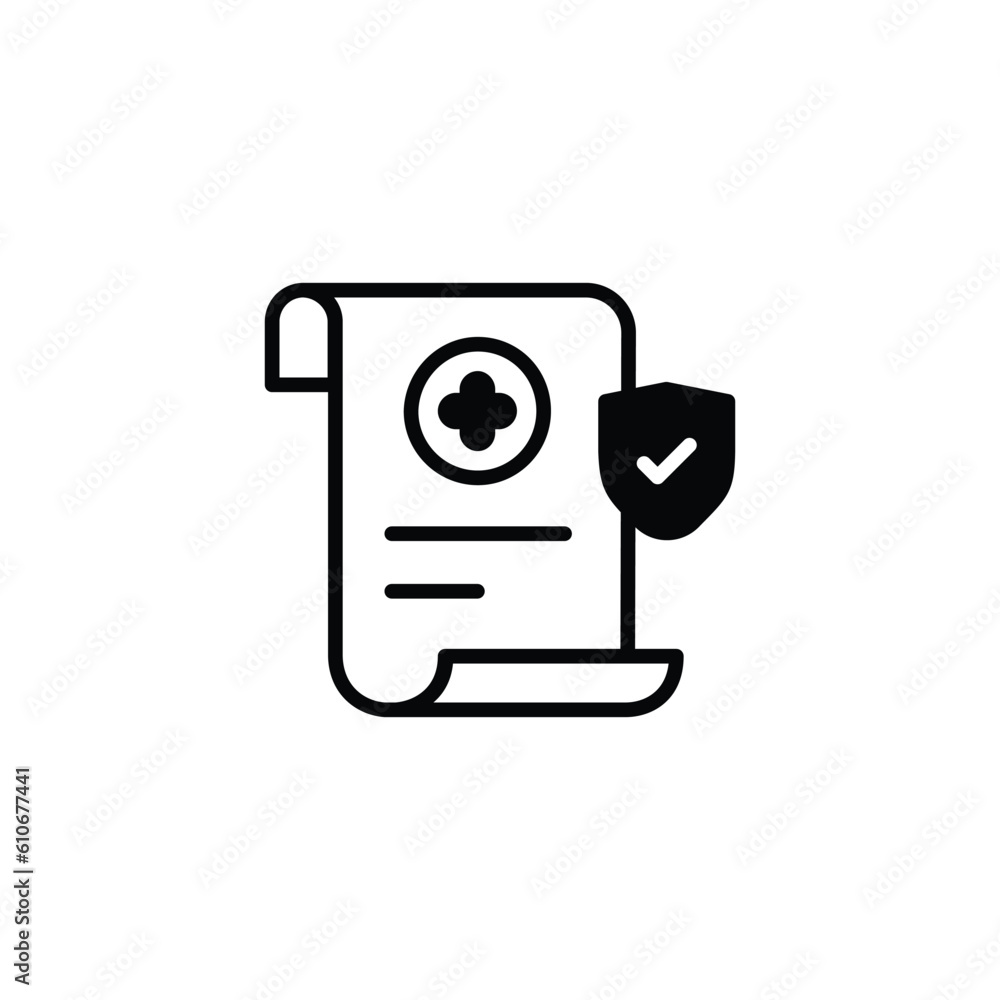 Medical Security icon design with white background stock illustration Medical Security icon design with white background stock illustration