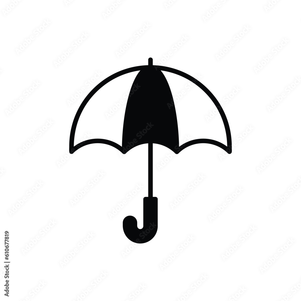 Umbrella icon vector stock illustration. Umbrella icon vector stock illustration.