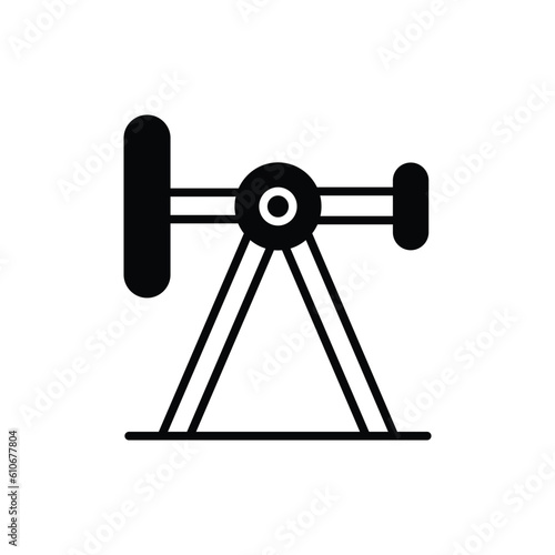 Swing Balancer icon vector stock illustration.