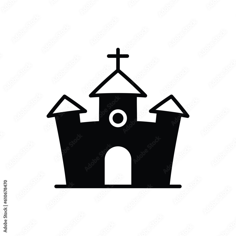 Kids Castle icon vector stock illustration. Kids Castle icon vector stock illustration.