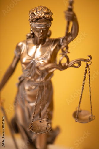 Themis and gavel in court l...