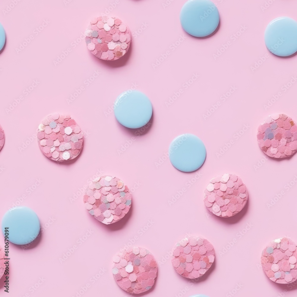 Abstract pattern. Glitter, tinsel and sequins. Pastel pink and blue colors. Illustration for printing on packaging, holiday, birthday. Delicate print. Seamless pattern. Ai Generative Abstract pattern. Glitter, tinsel and sequins. Pastel pink and blue colors. Illustration for printing on packaging, holiday, birthday. Delicate print. Seamless pattern. Ai Generative