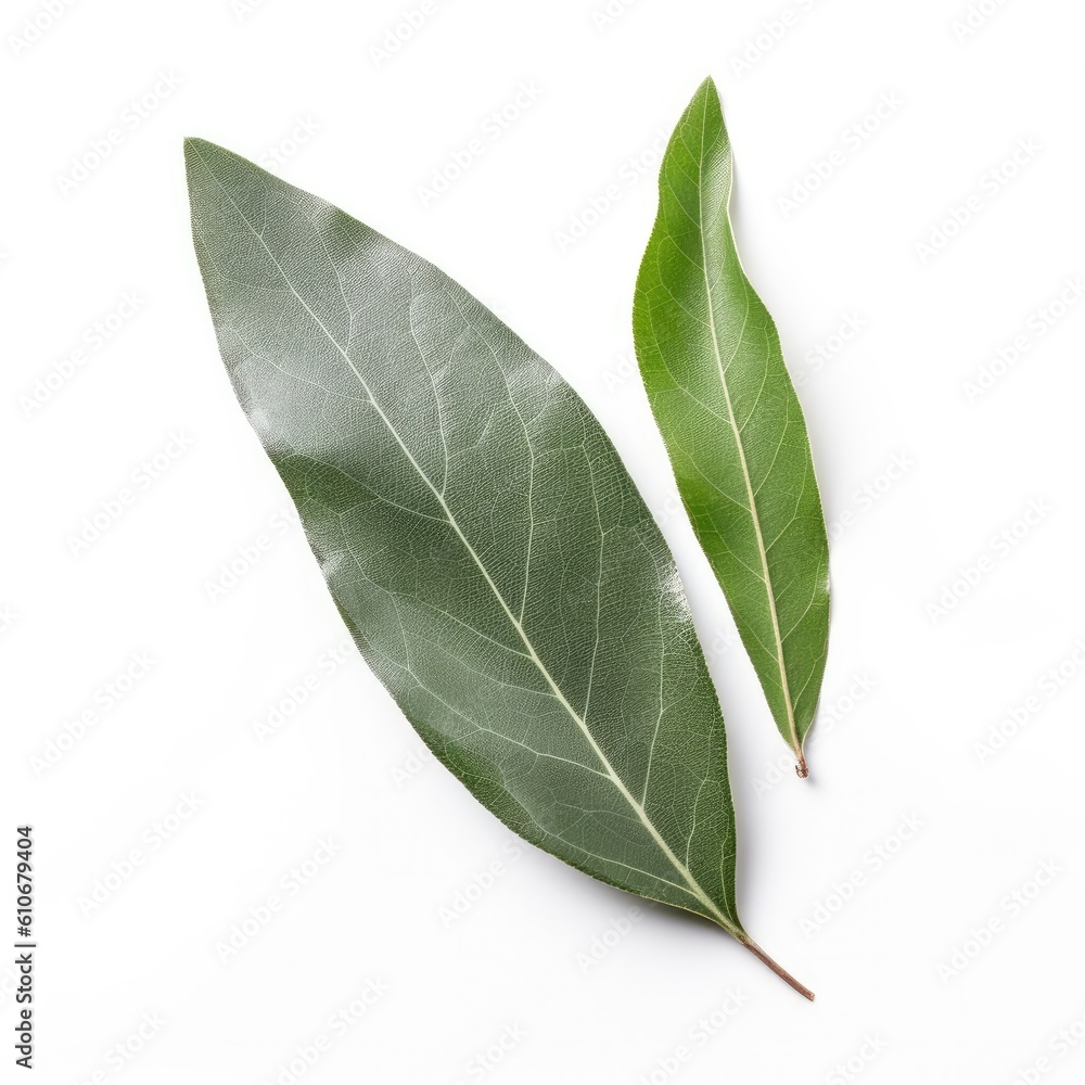 Obraz premium Willow leaf isolated on white background. Generative AI