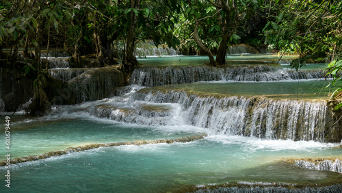 Kuang Si waterfalls in Luang Prabang, Laos